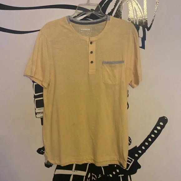express yellow dress shirt Yellow Express Dress Shirt